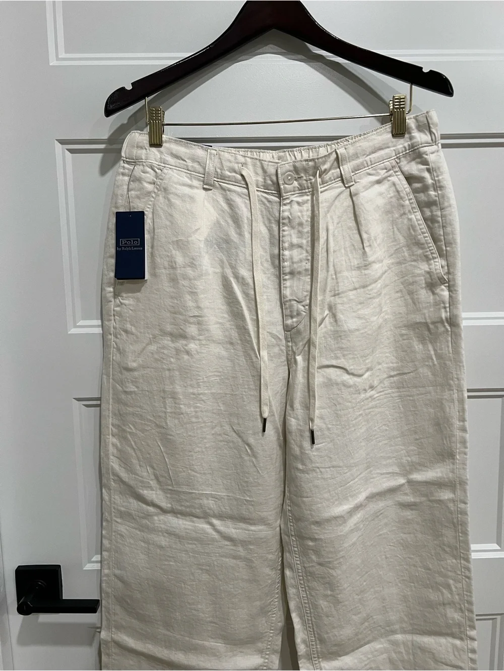 Polo Ralph Lauren Linen Easy Pants Antique Cream- Men’s Medium NWT $198